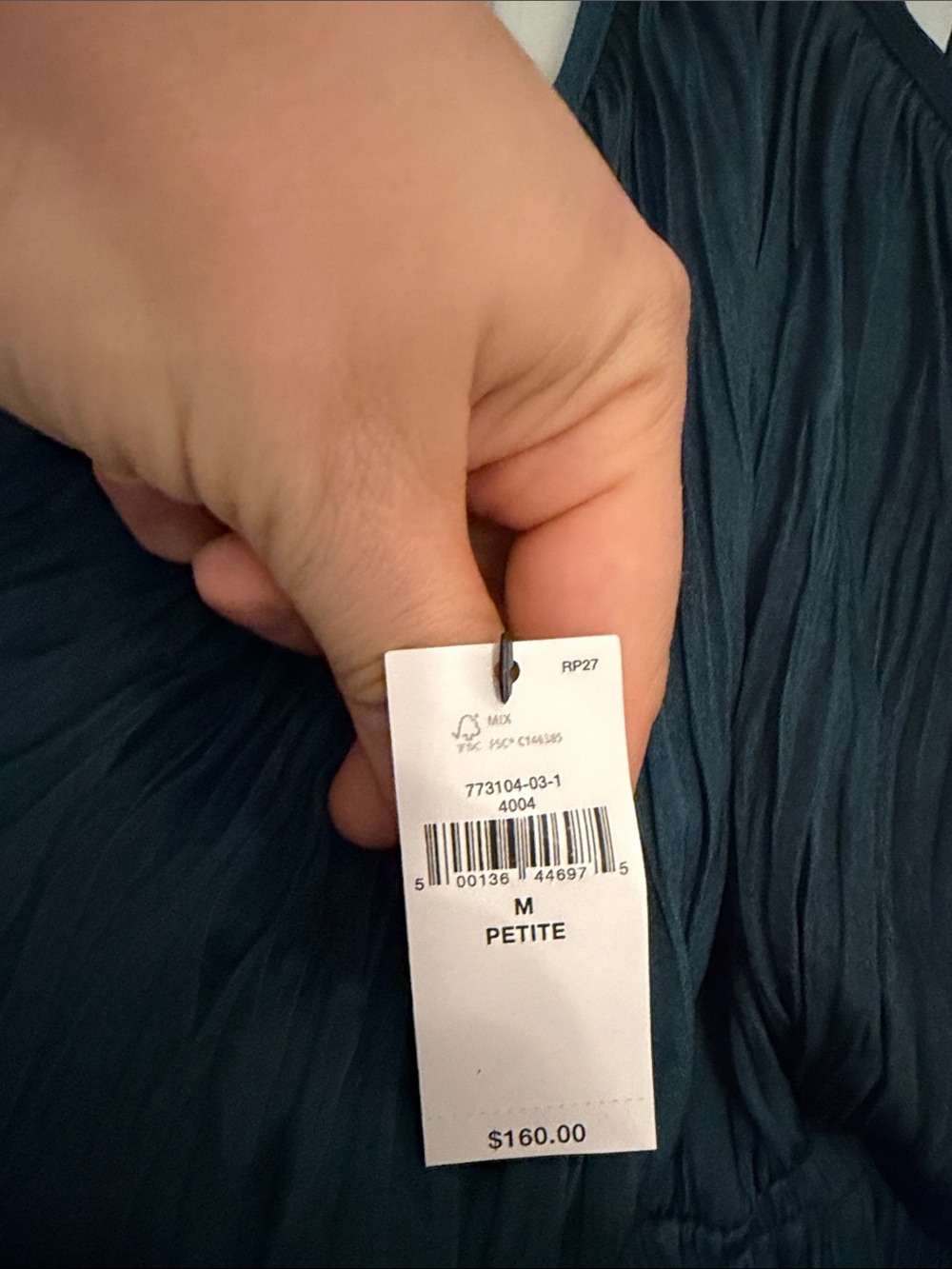 NWT Banana Republic Factory Teal Petite V-Neck Pleated Satiny Romper, MP - Picture 5 of 11